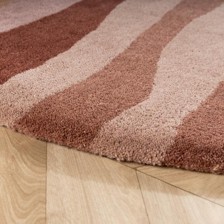 Rond wollen vloerkleed - Liora Roze - 5