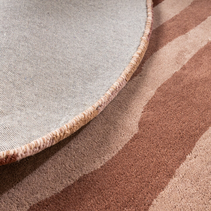 Rond wollen vloerkleed - Liora Roze - 6