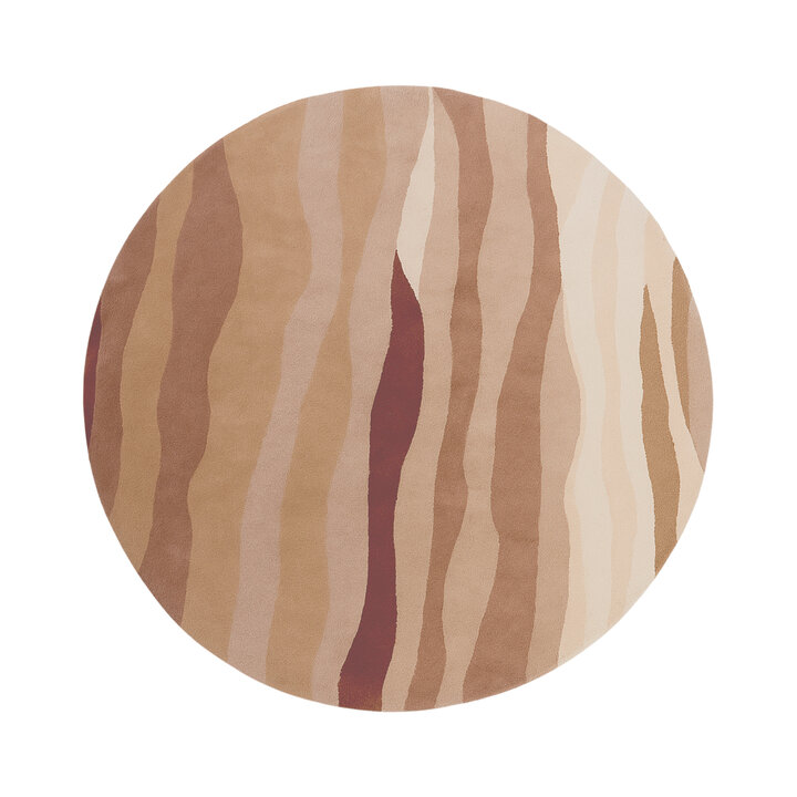 Rond wollen vloerkleed - Liora Roze - 1