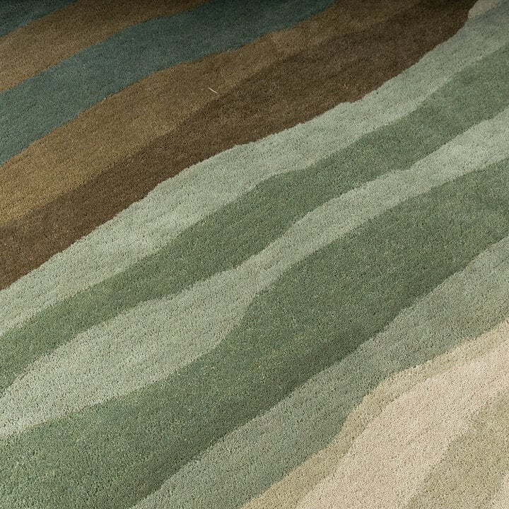 Rond wollen vloerkleed - Liora Groen - 3