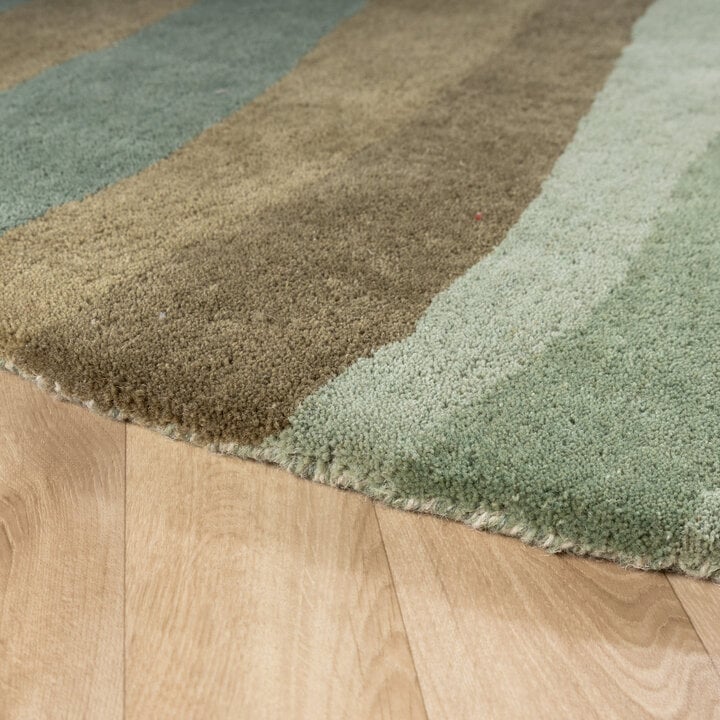 Rond wollen vloerkleed - Liora Groen - 5