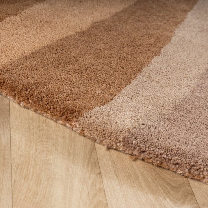 Rond wollen vloerkleed - Liora Bruin - 5