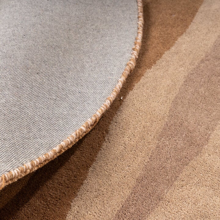 Rond wollen vloerkleed - Liora Bruin - 6