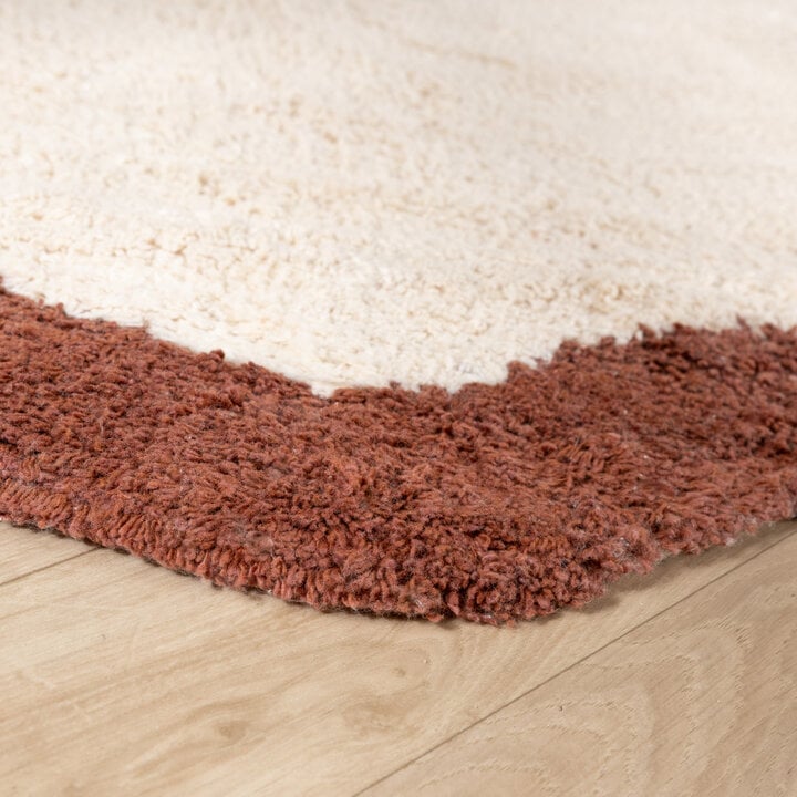 Wasbare loper - Hazy Bruin/Creme - 5