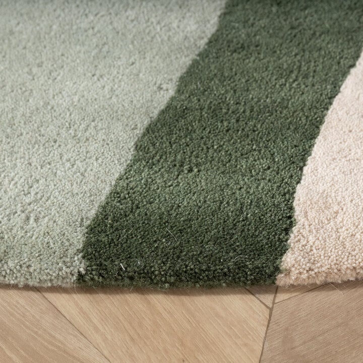 Rond wollen vloerkleed - Vienna Groen - 5