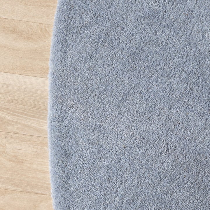 Rond wollen vloerkleed - Vienna Blauw - 4