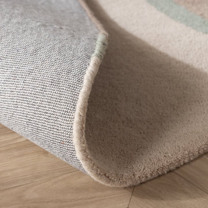 Rond wollen vloerkleed - Vienna Mintgroen - 6