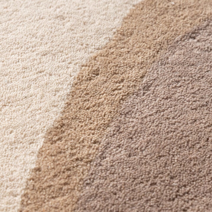 Rond wollen vloerkleed - Vienna Beige - 3