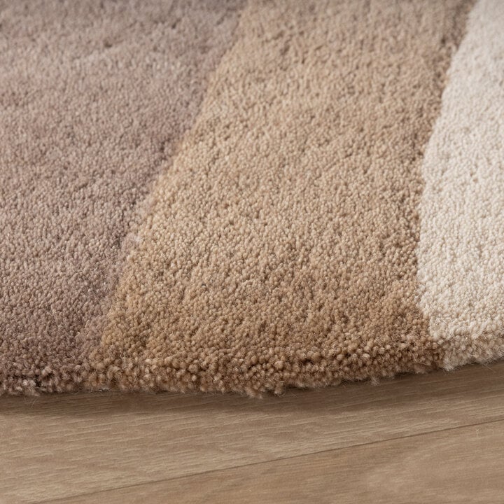 Rond wollen vloerkleed - Vienna Beige - 5