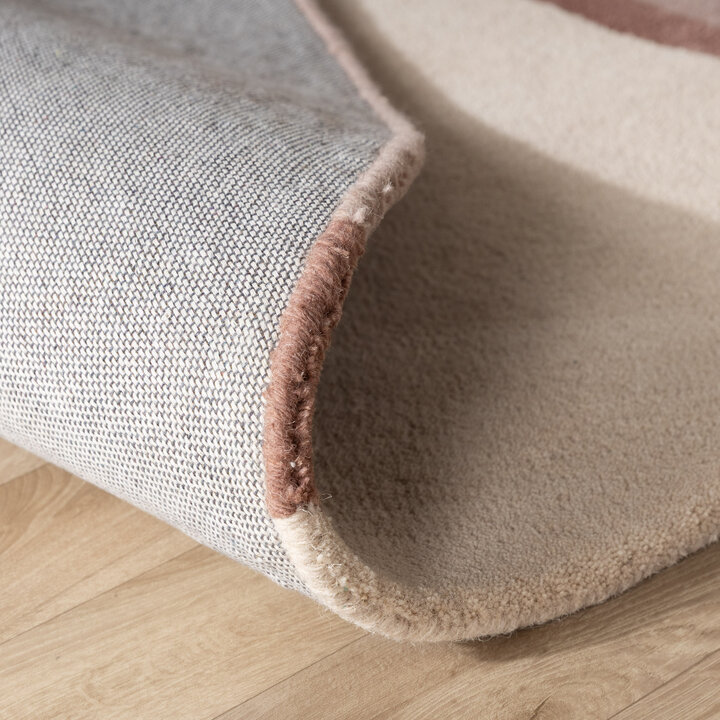 Rond wollen vloerkleed - Vienna Roze - 6