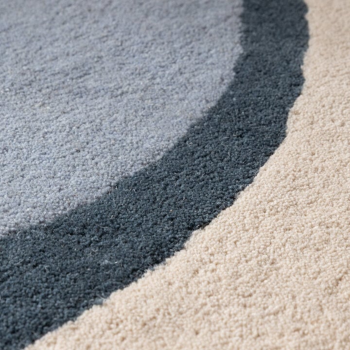 Wollen vloerkleed - Vienna Blauw - 3