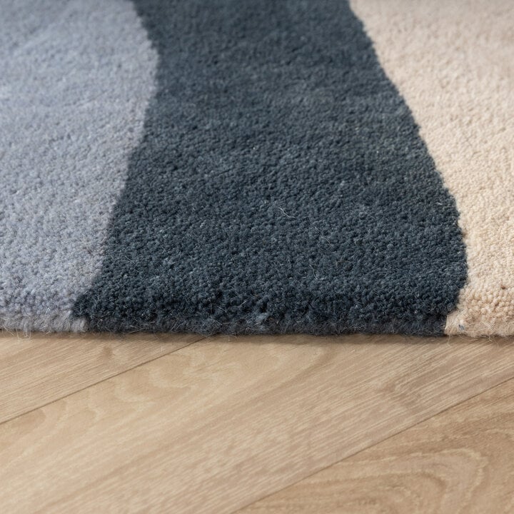 Wollen vloerkleed - Vienna Blauw - 5