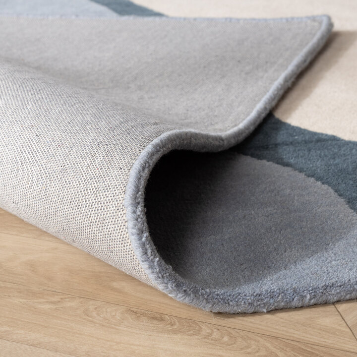 Wollen vloerkleed - Vienna Blauw - 6