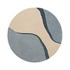 Rond wollen vloerkleed - Vienna Blauw - thumbnail 1
