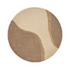 Rond wollen vloerkleed - Vienna Beige - thumbnail 1