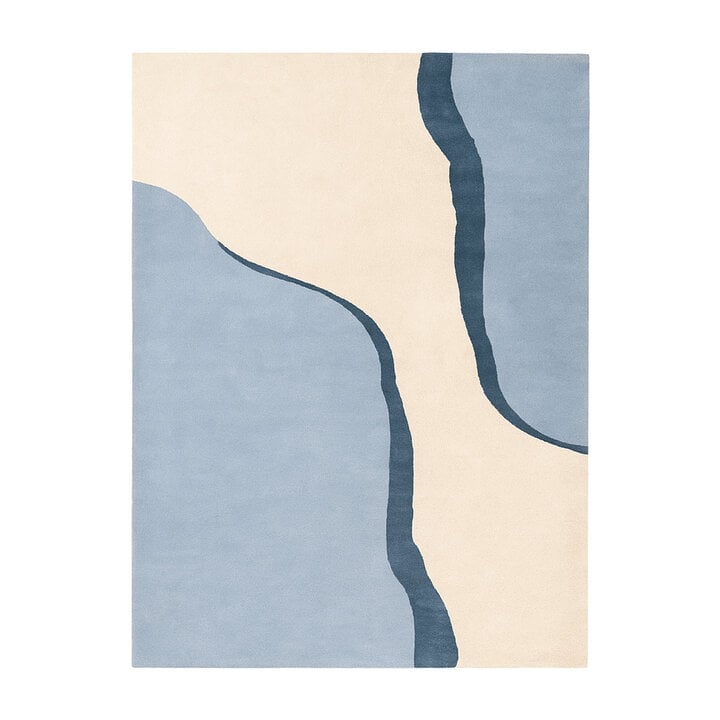 Wollen vloerkleed - Vienna Blauw - 1