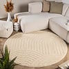 Rond Scandinavisch vloerkleed - Lova Arches Beige  - thumbnail