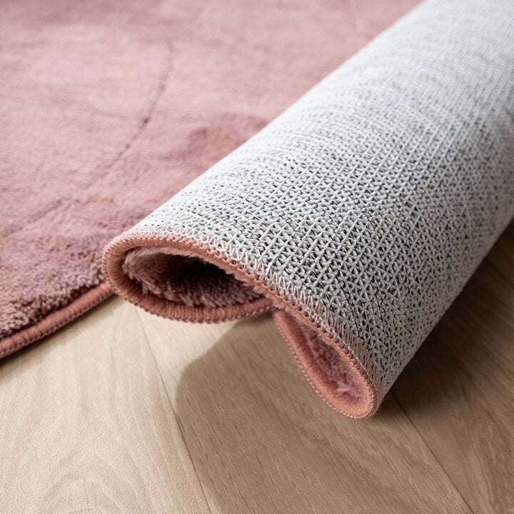 Wasbaar kindervloerkleed - Coco Vlinder Donkerroze - 5