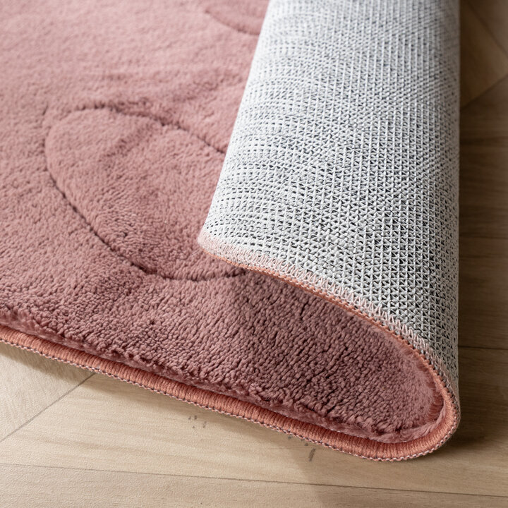 Wasbaar kindervloerkleed - Coco Aardbei Donkerroze - 5