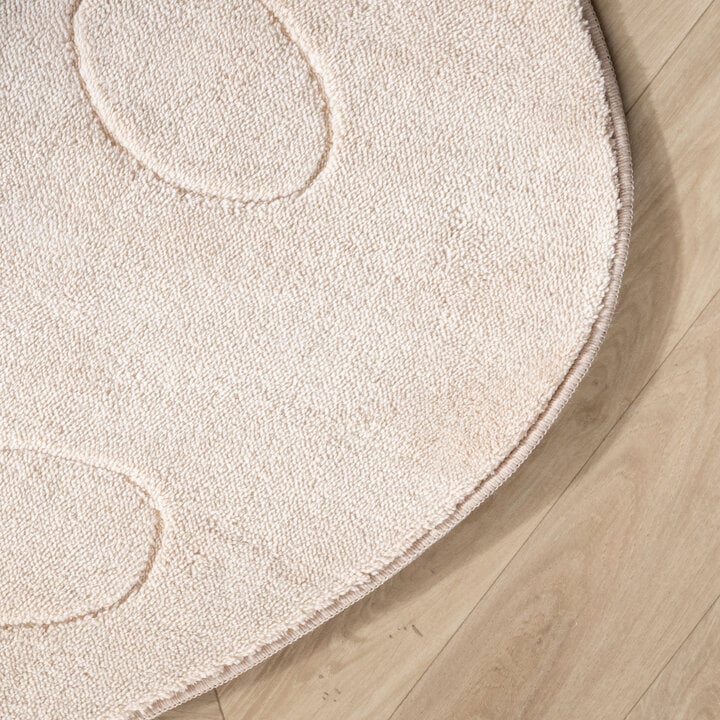 Wasbaar kindervloerkleed - Coco Aardbei Beige - 3