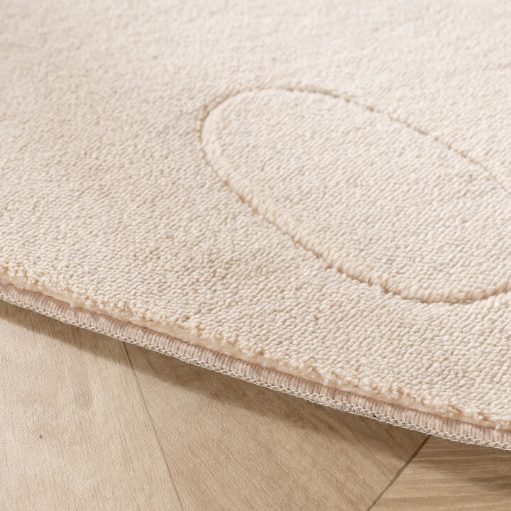 Wasbaar kindervloerkleed - Coco Aardbei Beige - 4