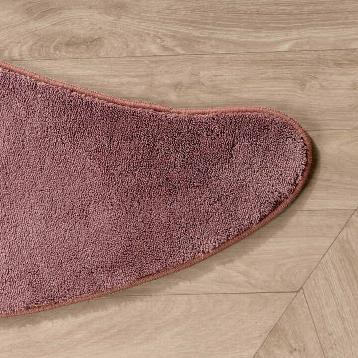 Wasbaar kindervloerkleed - Coco Maan Donkerroze - 3