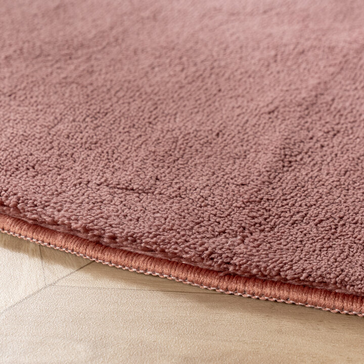 Wasbaar kindervloerkleed - Coco Maan Donkerroze - 4