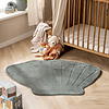 Wasbaar kindervloerkleed - Coco Schelp Donkergroen - thumbnail