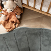 Wasbaar kindervloerkleed - Coco Schelp Donkergroen - thumbnail 1