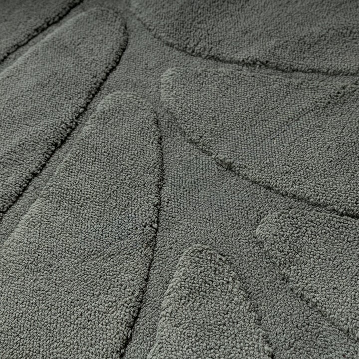 Wasbaar kindervloerkleed - Coco Blad Donkergroen - 3