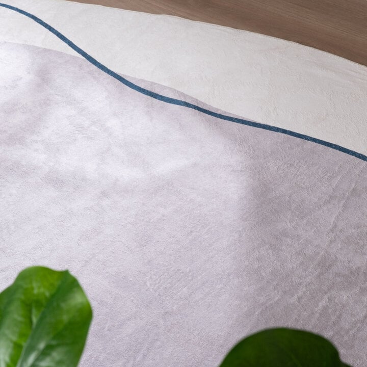 Organisch vloerkleed - Elyra Grijs/Blauw - 2