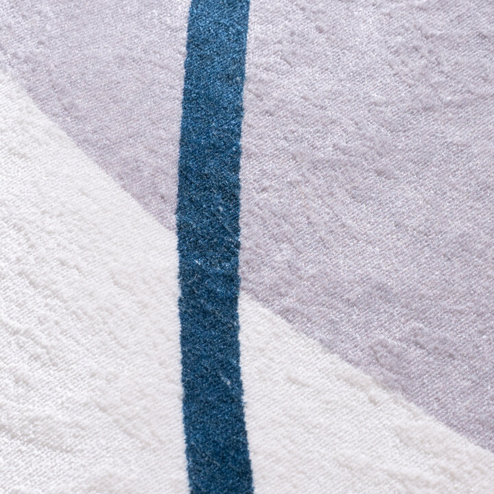 Organisch vloerkleed - Elyra Grijs/Blauw - 3