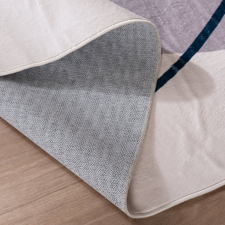 Organisch vloerkleed - Elyra Grijs/Blauw - 6