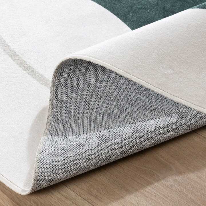 Organisch vloerkleed - Elyra Groen/Beige - 6