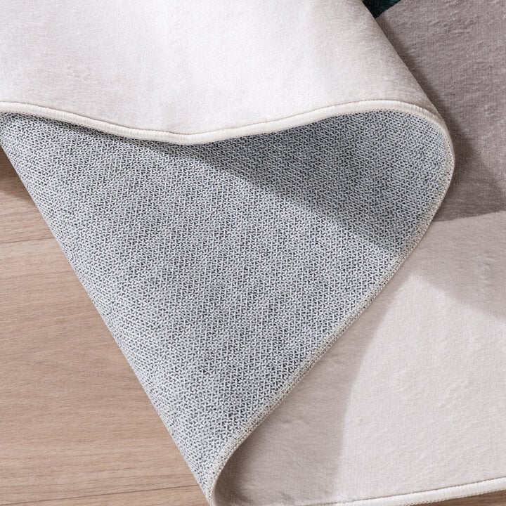 Organisch vloerkleed - Elyra Beige/Groen - 6