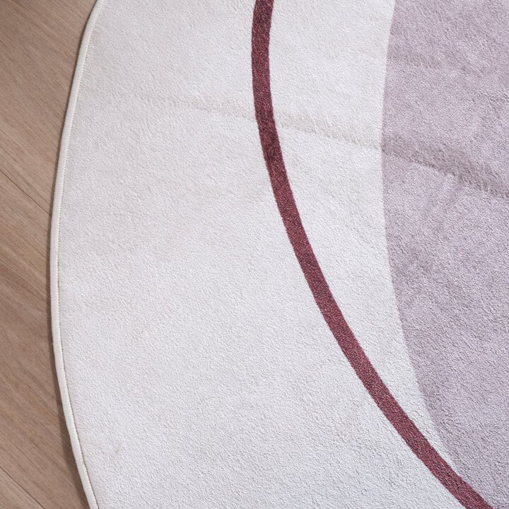 Organisch vloerkleed - Elyra Beige/Rood - 4