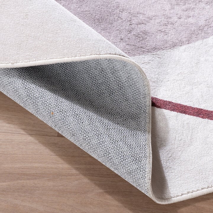 Organisch vloerkleed - Elyra Beige/Rood - 6