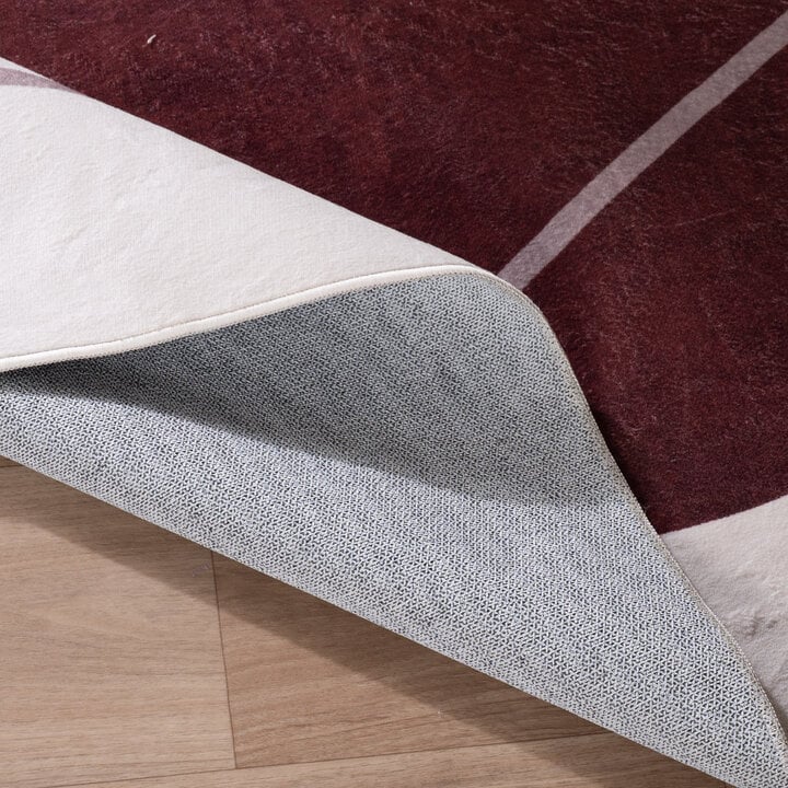 Organisch vloerkleed - Elyra Rood/Beige - 6