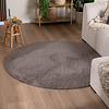 Rond fluffy vloerkleed - Bobby Grijs - thumbnail