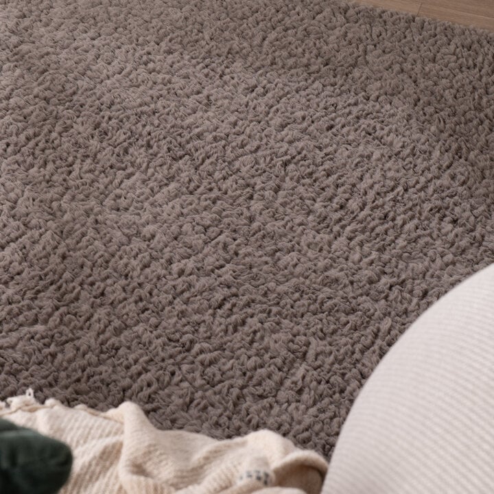 Rond fluffy vloerkleed - Bobby Grijs - 2