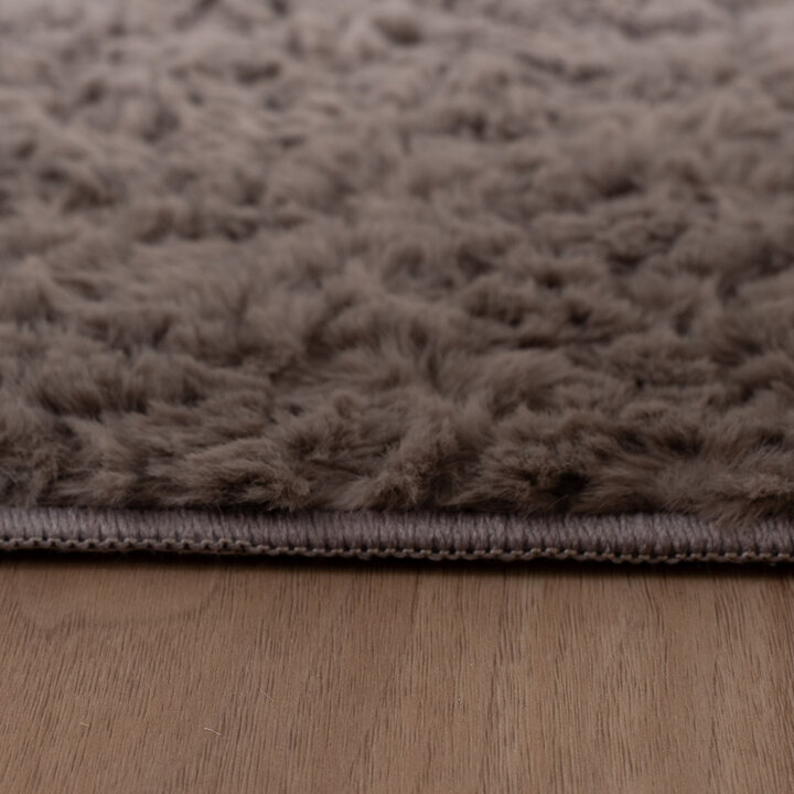 Rond fluffy vloerkleed - Bobby Grijs - 4