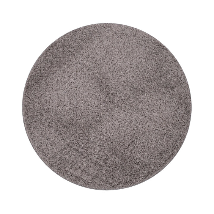 Rond fluffy vloerkleed - Bobby Grijs - 1