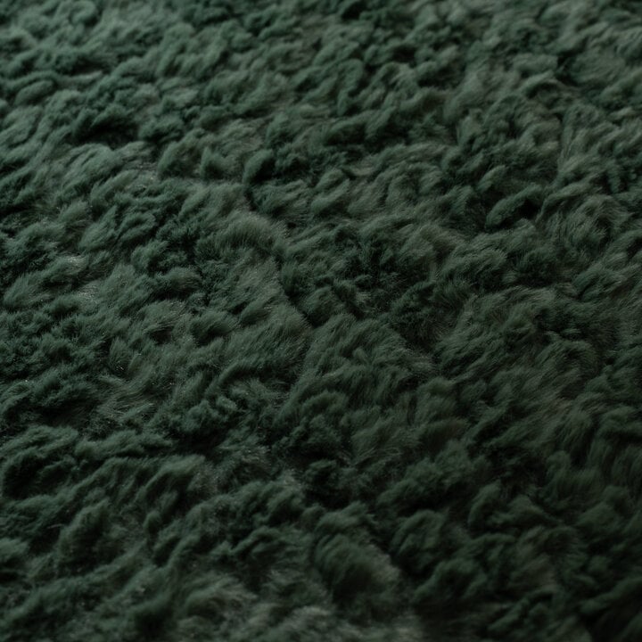 Rond fluffy vloerkleed - Bobby Groen - 3