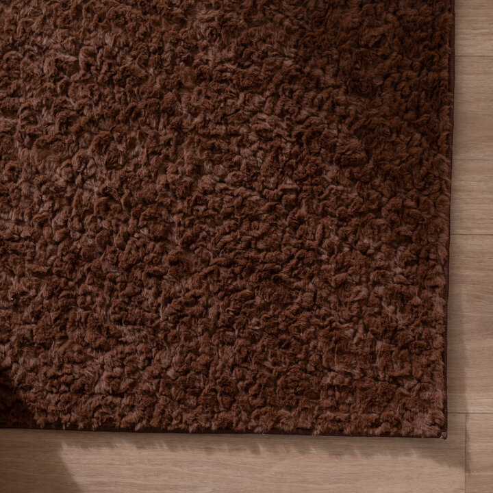 Fluffy vloerkleed - Bobby Donkerbruin - 4