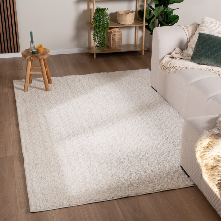 Fluffy vloerkleed - Bobby Wit