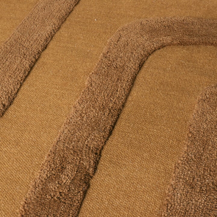 Wollen vloerkleed - Judith Lines Bruin - 3