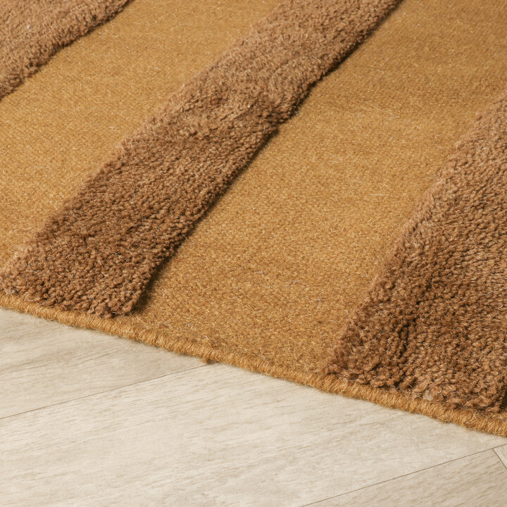 Wollen vloerkleed - Judith Lines Bruin - 5