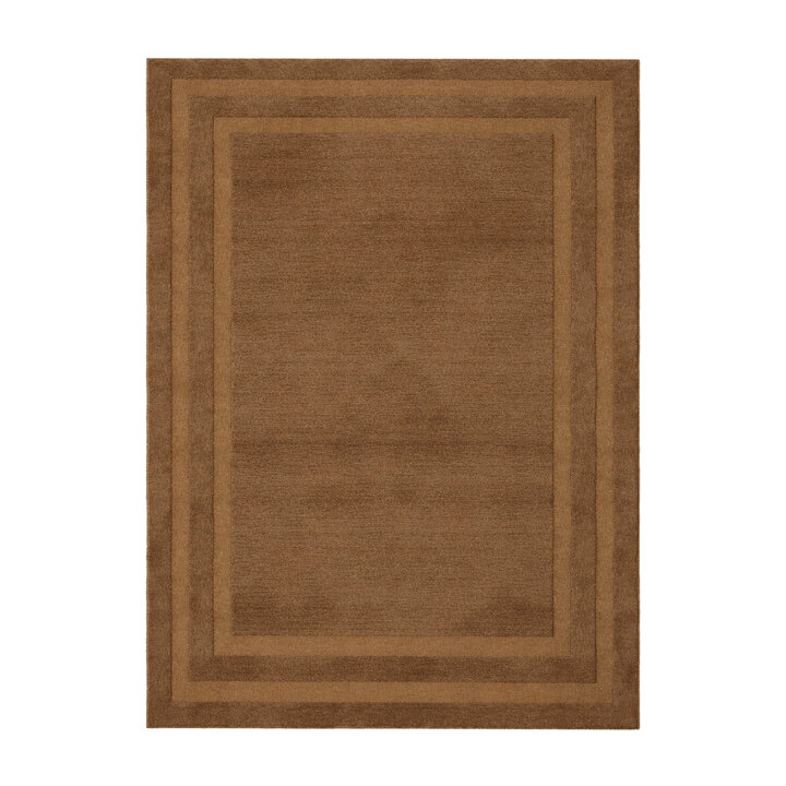 Wollen vloerkleed - Judith Border Bruin - 1