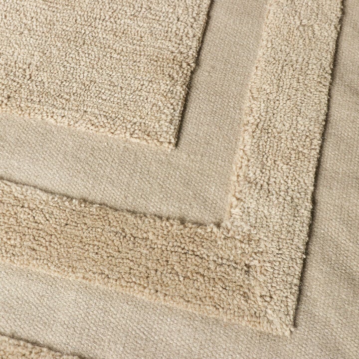 Wollen vloerkleed - Judith Border Greige - 3
