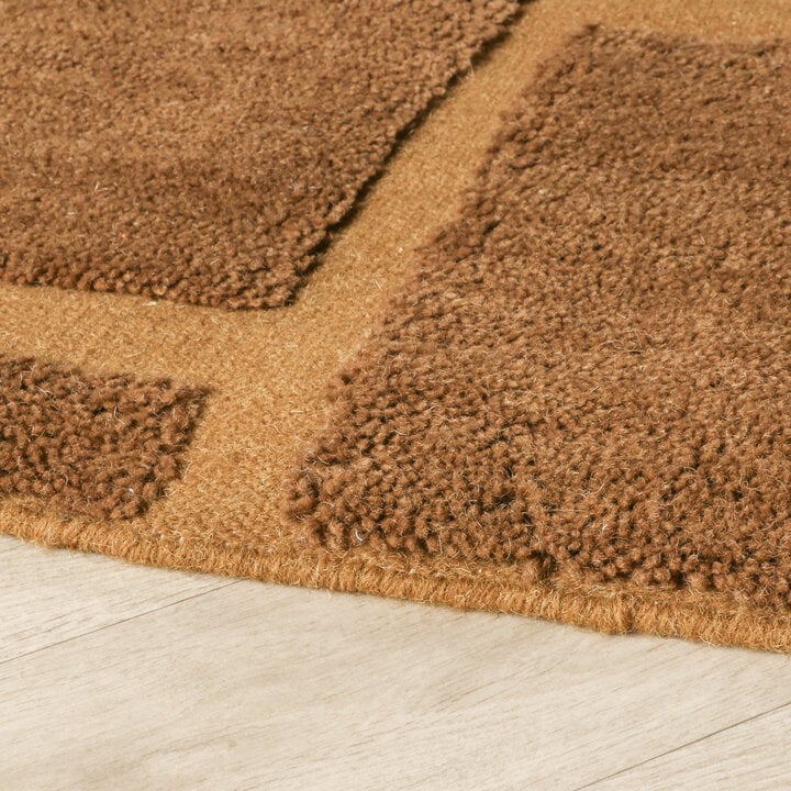 Wollen vloerkleed - Judith Pebble Bruin - 5